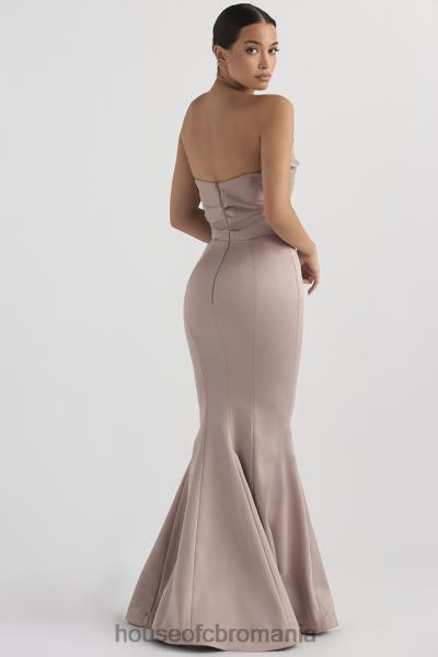 nunti House of CB rochie fără bretele din satin fleur ciuperci X4F681148