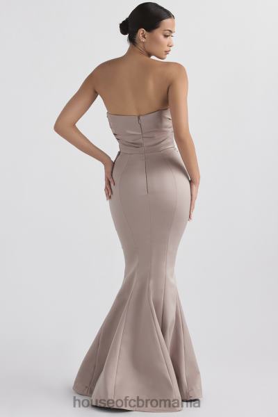 nunti House of CB rochie fără bretele din satin fleur ciuperci X4F681148