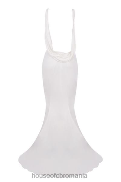 nunti House of CB Rochie de mireasa odette ivory drapat pe spate - editie limitata X4F681162