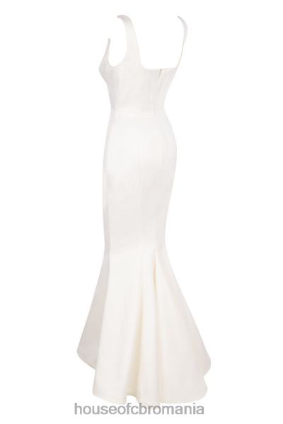 nunti House of CB Rochie de mireasa sirena din satin fildes estelle - editie limitata X4F681159