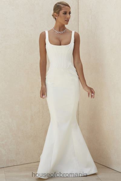 nunti House of CB Rochie de mireasa sirena din satin fildes estelle - editie limitata X4F681159