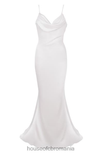 nunti House of CB rochie de mireasa aurelie ivory drapata la spate - editie limitata X4F681158