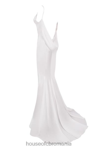 nunti House of CB rochie de mireasa aurelie ivory drapata la spate - editie limitata X4F681158