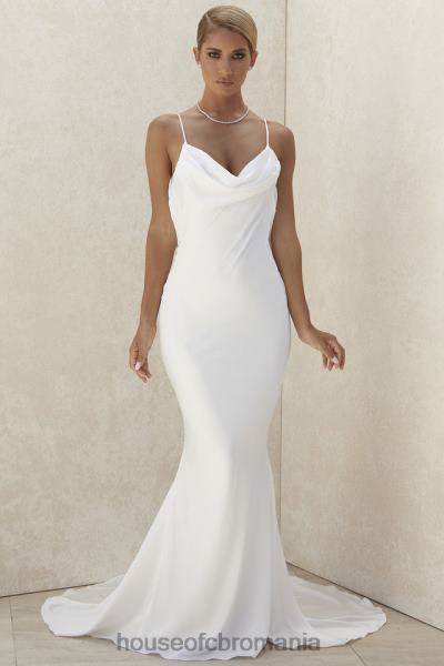 nunti House of CB rochie de mireasa aurelie ivory drapata la spate - editie limitata X4F681158