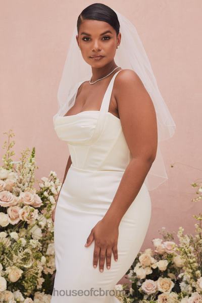 nunti House of CB rochie de mireasa corset balconette ivoire francoise - editie limitata X4F681161