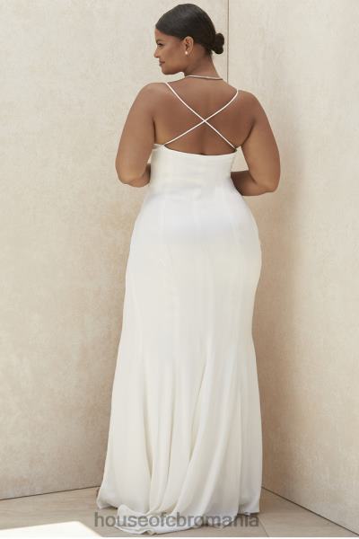 nunti House of CB rochie de mireasa cu bretele gigi ivory - editie limitata X4F681163