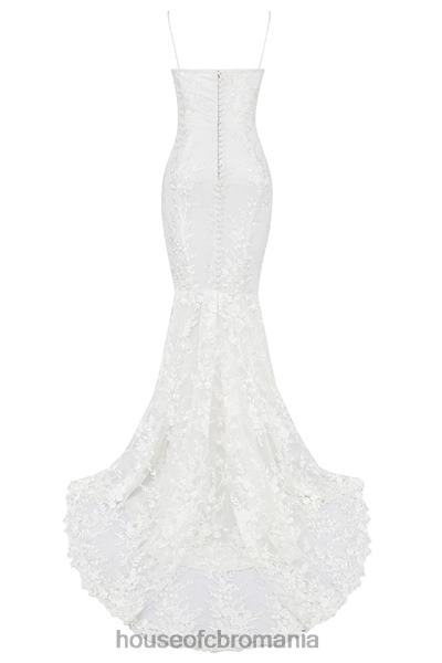 nunti House of CB rochie de mireasa din dantela alba solene X4F681142