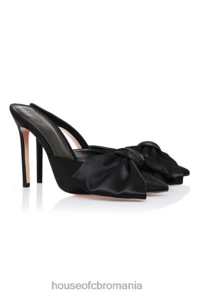 pantofi House of CB catâri cu arc supradimensionat beaubelle negri X4F681103