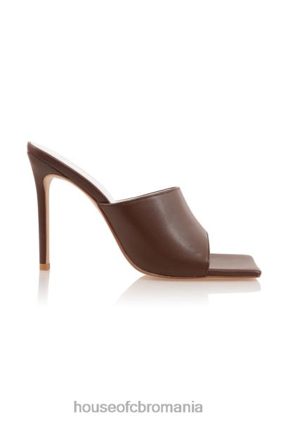 pantofi House of CB stăpână stânci scena de vis ciocolată deget pătrat catâri X4F681075