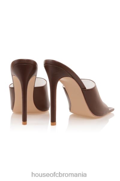 pantofi House of CB stăpână stânci scena de vis ciocolată deget pătrat catâri X4F681075