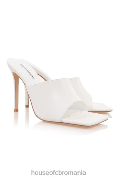 pantofi House of CB stăpână stânci scena de vis mulii albi cu vârful pătrat X4F681083