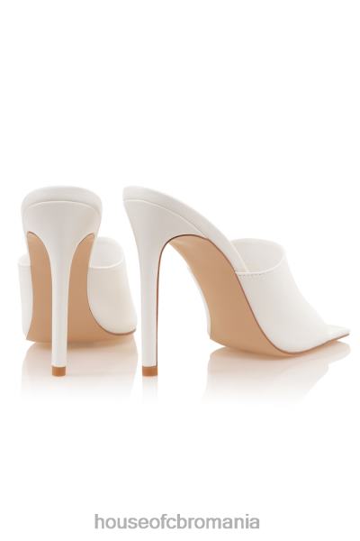 pantofi House of CB stăpână stânci scena de vis mulii albi cu vârful pătrat X4F681083