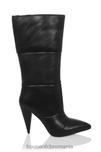 pantofi House of CB phenomenon cizme puffa din piele neagra X4F681114