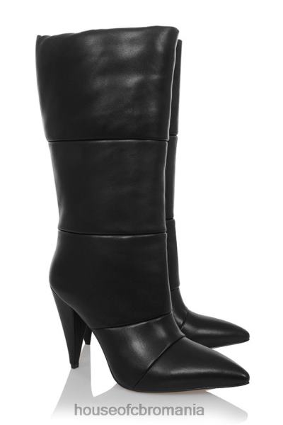 pantofi House of CB phenomenon cizme puffa din piele neagra X4F681114