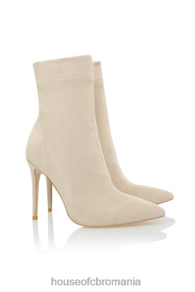 pantofi House of CB sakura stone bandage botine glezne coaste X4F681117