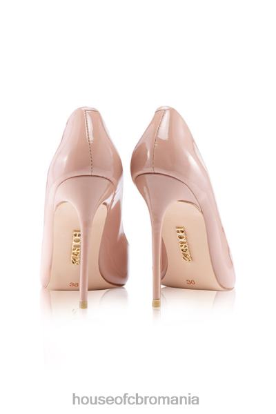 pantofi House of CB tocuri ascuțite din piele lăcuită de trandafir antic paris 5\' X4F681130