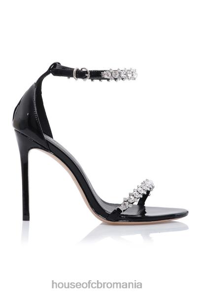 pantofi House of CB sandală cu curea la gleznă din cristal taya X4F681092