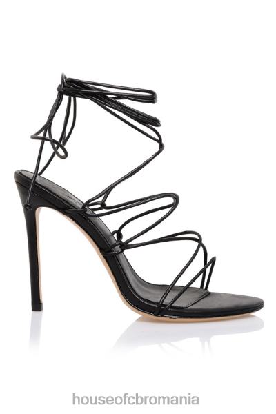 pantofi House of CB sandală tao 100 piele neagră abia acolo X4F681102
